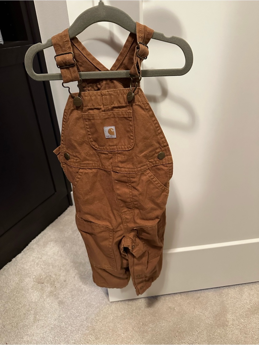 Carhartt Toddler Overalls in Brown